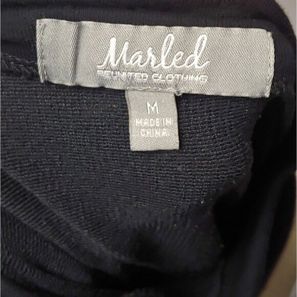 Marled Reunited Clothing "Good Vibes" Mock Neck Pullover Sz M 25" Pit to… - Picture 7 of 10